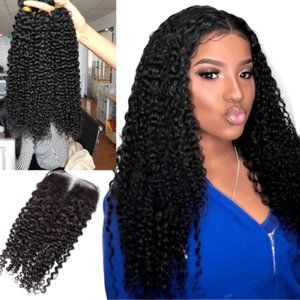 10A Grade 1/3/4 Bundles Kinky Curly 3/4 Bundles